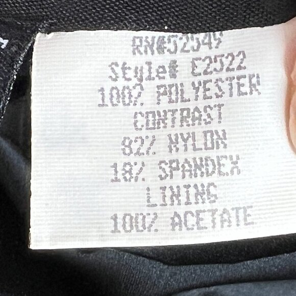 Vintage Black Mini Cocktail Dress Party Small - Picture 7 of 10